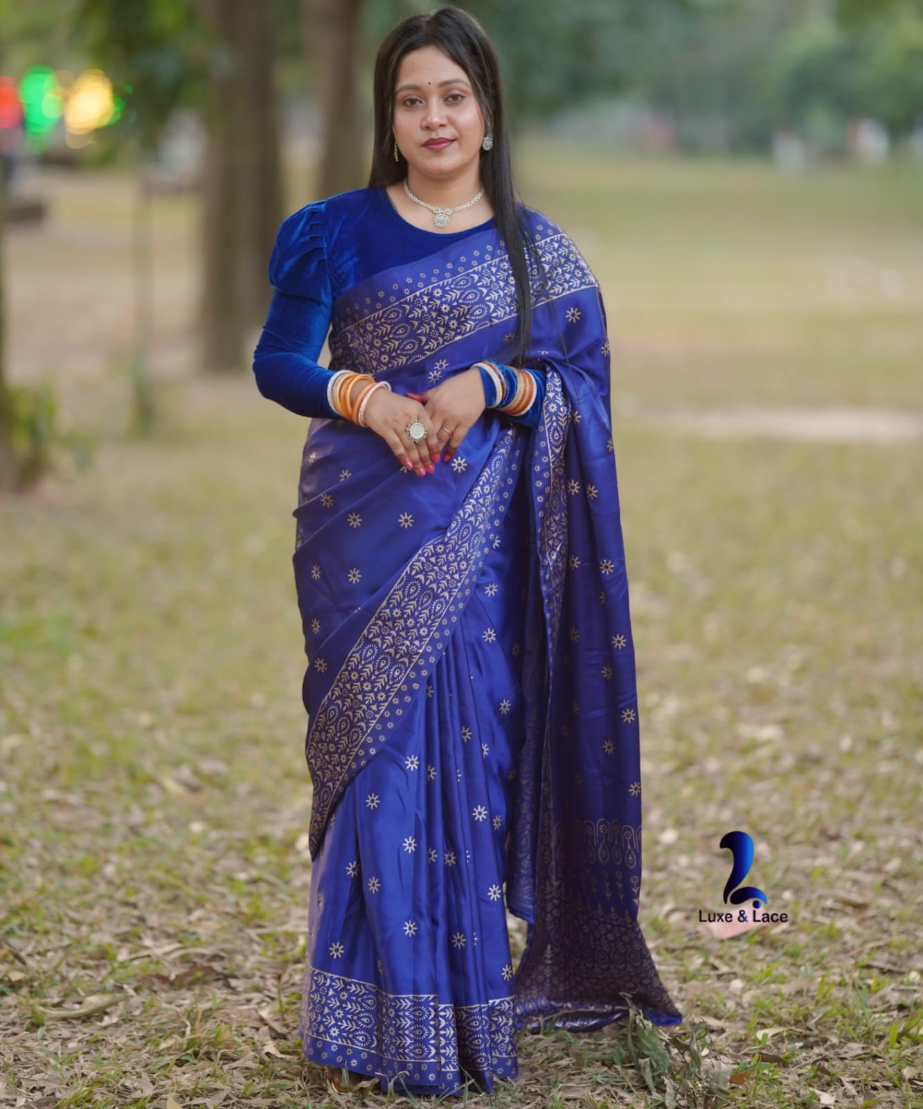 Japanese Silk Saree with Blouse piece